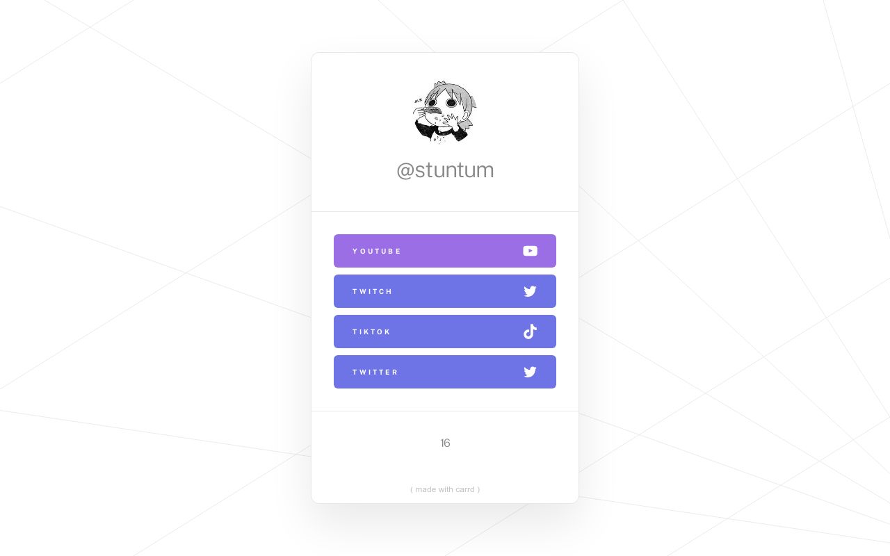 Carrd profile picture for @stunt